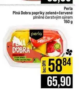 Jip Perla Plná Dobra papriky zelené+červené plněné čerstvým sýrem 150 g nabídka