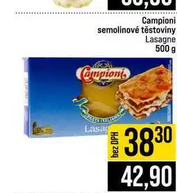 Jip Campioni semolinové těstoviny Campioni Lasagne nabídka