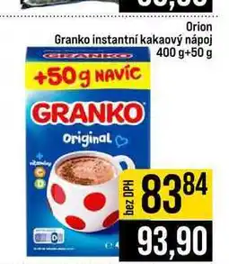 Jip Orion Granko instantní kakaový nápoj 400g +50g nabídka