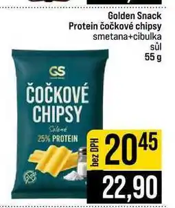 Jip Golden Snack Protein čočkové chipsy smetana+cibulka sůl 55 g nabídka