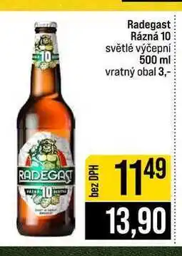 Jip Radegast Rázná 10 světlé výčepní nabídka