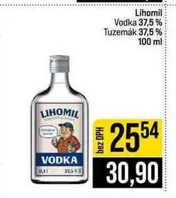 Jip Lihomil Vodka 37,5 % Tuzemák 37,5% nabídka