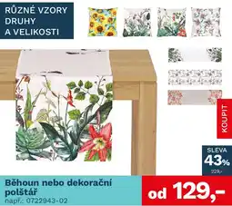 Asko Běhoun nebo dekorační polštář nabídka