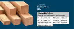 Bauhaus Konstrukční dřevo nabídka