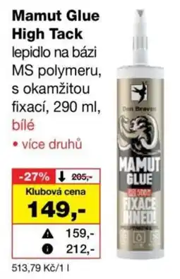 Barvy a laky drogerie Mamut Glue High Tack nabídka