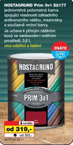 Barvy a laky drogerie Hostaground prim 3v1 s2177 nabídka
