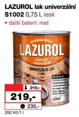 Barvy a laky drogerie Lazurol lak univerzální nabídka