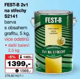 Barvy a laky drogerie Fest-b 2v1 na střechy nabídka