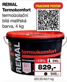 Barvy a laky drogerie Remal termokomfort termoizolační bílá malířská barva nabídka