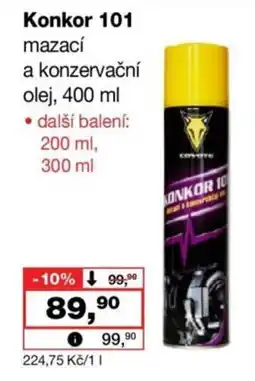 Barvy a laky drogerie Konkor 101 mazací a konzervační olej nabídka