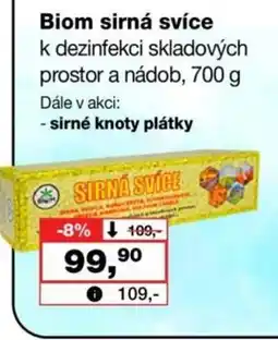 Barvy a laky drogerie Biom sirná svíce nabídka