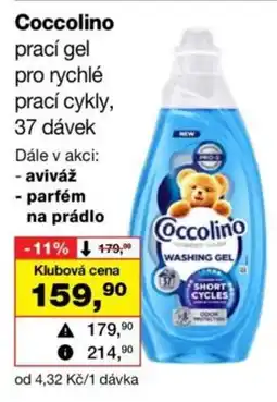 Barvy a laky drogerie Coccolino prací gel nabídka