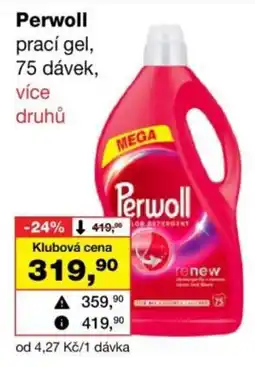 Barvy a laky drogerie Perwoll prací gel nabídka