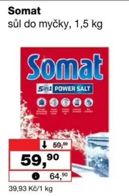 Barvy a laky drogerie Somat sůl do myčky nabídka