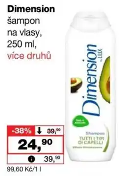 Barvy a laky drogerie Dimension šampon na vlasy nabídka