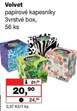 Barvy a laky drogerie Velvet papírové kapesníky nabídka