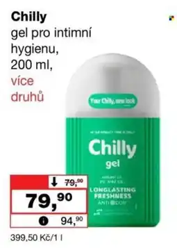 Barvy a laky drogerie Chilly gel pro intimní hygienu nabídka