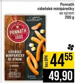 Jip Ponnath Vídeňské minipárečky se sýrem nabídka