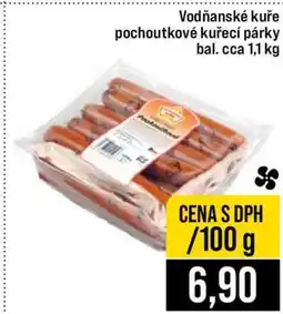 Jip Vodňanské kuře pochoutkové kuřecí párky nabídka