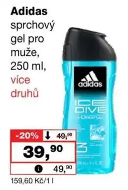 Barvy a laky drogerie adidas sprchový gel pro muže nabídka