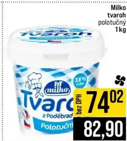 Jip Milko tvaroh polotučný 1kg nabídka