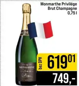 Jip Monmarthe Privilége Brut Champagne 0,75 l nabídka