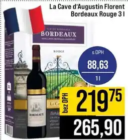 Jip La Cave d'Augustin Florent Bordeaux Rouge 3 l nabídka
