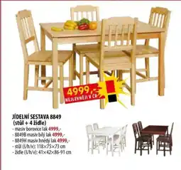IDEA nábytek Jídelní sestava 8849 nabídka