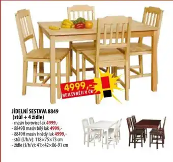 IDEA nábytek Jídelní sestava 8849 nabídka