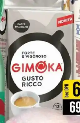 Jip Gimoka mletá káva Gusto Ricco nabídka