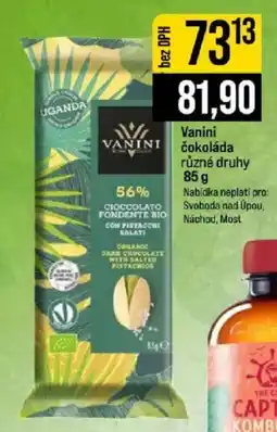 Jip Vanini čokoláda nabídka