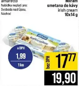 Jip Milram smetana do kávy irish cream nabídka