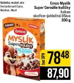 Jip Emco Myslík Super kuličky kakao nabídka