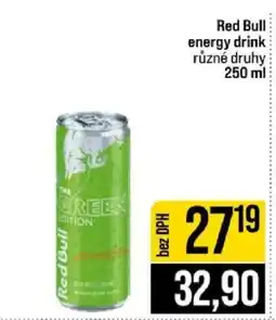 Jip Red Bull energy drink nabídka