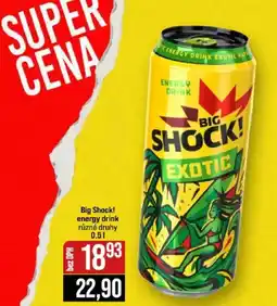 Jip Big Shock! energy drink různé druhy nabídka