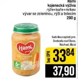 Jip Hami kojenecká výživa rýže+kuře+mrkev nabídka