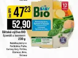 Jip Baby Bio špenát s lososem nabídka