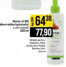 Jip Nectar of BIO čelové mléko hydratační s vůní mandlí nabídka