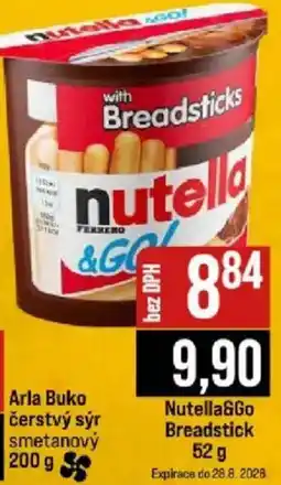 Jip Nutella&Go Breadstick nabídka