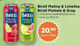 Můjobchod Birell malina & limetka birell pomelo & grep nabídka