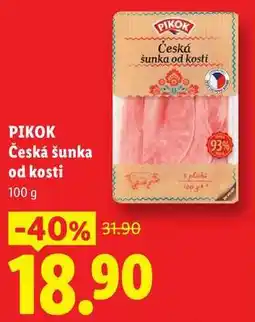 Lidl PIKOK Česká šunka od kosti nabídka