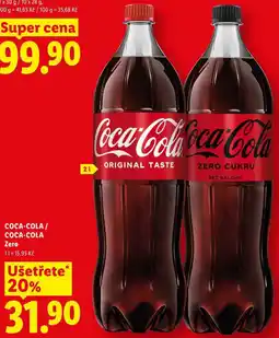 Lidl COCA-COLA / COCA-COLA Zero 11 nabídka