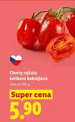 Lidl Cherry rajčata keříková koktejlová, cena za nabídka