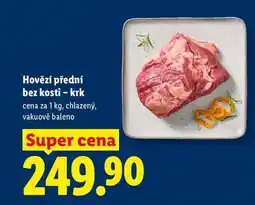Lidl Hovězí přední bez kosti - krk, cena za nabídka