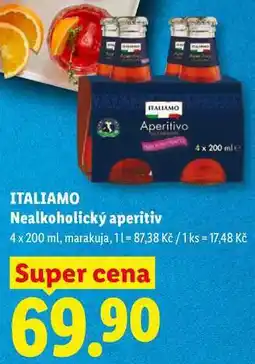 Lidl ITALIAMO Nealkoholický aperitiv, 4 x 200 ml nabídka