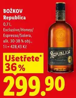 Lidl BOŽKOV Republica, 0,7 1 nabídka