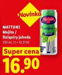 Lidl MATTONI Mojito / Daiquiry jahoda nabídka