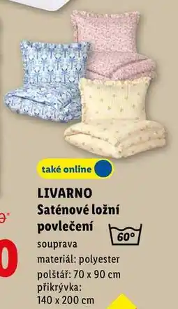 Lidl LIVARNO Saténové ložní povlečení, souprava nabídka