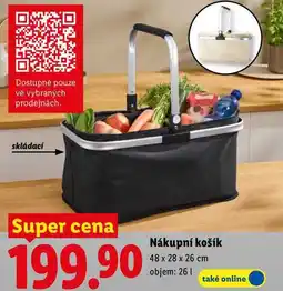Lidl Nákupní košík, 48 x 28 x 26 cm nabídka