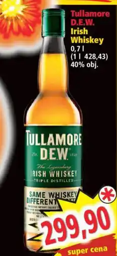 Norma Tullamore Dew Irish Whiskey nabídka
